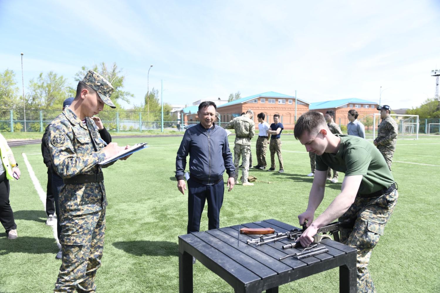 Студенттер арасында әскери-патриоттық турнир өтті
